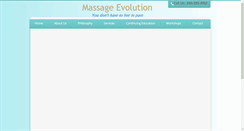 Desktop Screenshot of massageevolution.com