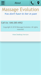 Mobile Screenshot of massageevolution.com